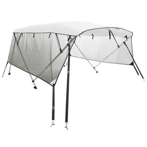 vidaXL Bimini vir&scaron;aus stogelis su sienomis, 243x(230-244)x137cm