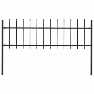 vidaXL Sodo tvora Woerden su ie&scaron;meliais, plienas, 170x60cm, juoda