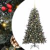 vidaXL Dirbtinė Kalėdų eglutė Žalia 150 cm PVC, plastikas ir plienas