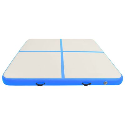 vidaXL Pripučiamas gimnastikos kilimėlis, mėlynas, 200x200x15cm, PVC