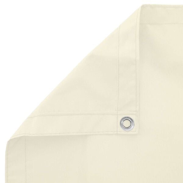 vidaXL Balkono Ekranas Kreminė 100 x 1000 cm Oksfordo audinys