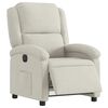 vidaXL Elektrinis atlo&scaron;iamas krėslas, kreminės spalvos, aksomas