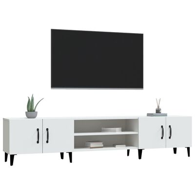 vidaXL Televizoriaus spintelė, balta, 180x31,5x40cm, apdirbta mediena