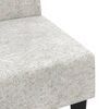 vidaXL Dvivietė sofa-lova su taburete, &scaron;viesiai pilka, audinys