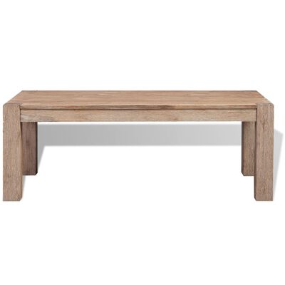 vidaXL Kavos staliukas, poliruota akacijos mediena, 100x60x40 cm