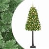 vidaXL Dirbtinė eglutė su lankstomomis &scaron;akomis ir bumbulais 120 cm