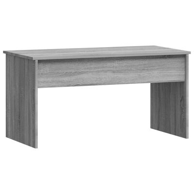 vidaXL Kavos staliukas, pilkas ąžuolo, 102x50,5x52,5cm, mediena
