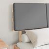 vidaXL Lovo rėmas su apmu&scaron;tu galvūgaliu &Scaron;viesiai pilka 120 x 200 cm