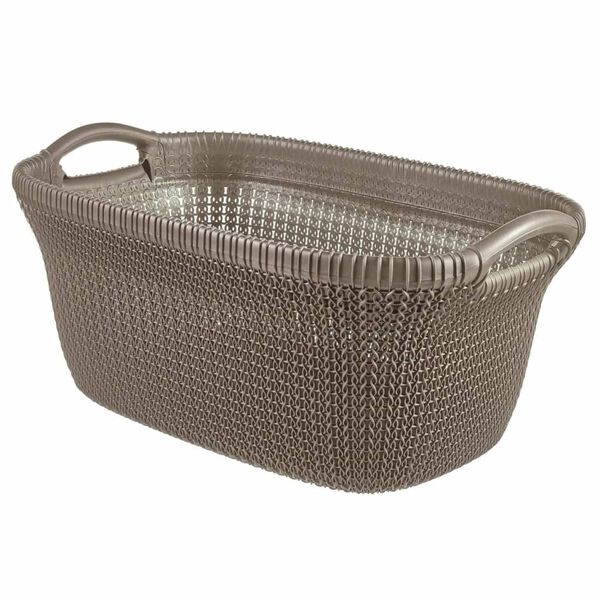 Curver Skalbinių krep&scaron;ys Knit, metalinės rudos spalvos, 40l
