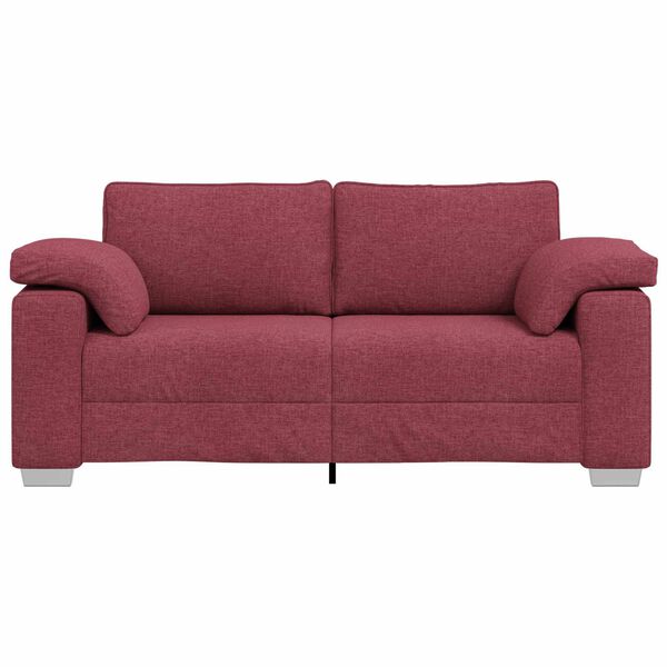 vidaXL Sofa Vyno raudona 180 x 77 x 82 cm audinys