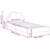 vidaXL Lovos rėmas su galvūgalio Rožinė 90 x 200 cm PU
