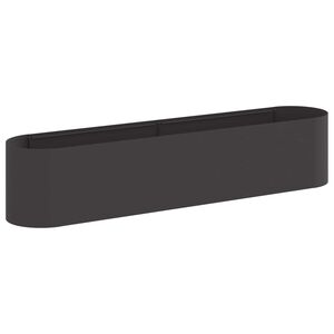 vidaXL Pakelta sodo lova Juoda 200 x 40 x 40 cm