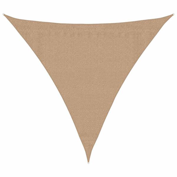 vidaXL Uždanga nuo saulės, taupe spalvos, 3,6x3,6x3,6m, HDPE, 160g/m&sup2;