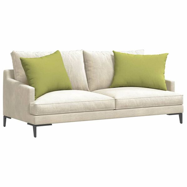 vidaXL Sofa Pagalvės 2 pcs Šviesiai žalia 70 x 50 cm audinys