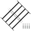vidaXL Langų saugumo grotelės 75.5 x 60 cm Galvanizuotas plienas
