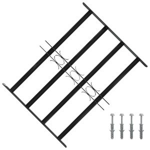 vidaXL Langų saugumo grotelės 75.5 x 60 cm Galvanizuotas plienas