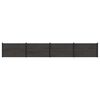 vidaXL Tvoros rinkinys 4 vnt. 699 x 105 cm WPC ir aliuminis Juoda