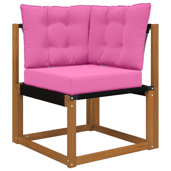 vidaXL Lauko sofa pagalvėlė 3 pcs Rožinė Poliesteris