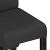 vidaXL Valgomojo kėdės, 2 vnt., juodos, dirbtinė oda
