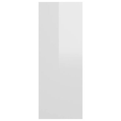 vidaXL Konsolinis staliukas, baltas, 78x30x80cm, MDP, labai blizgus