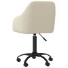 vidaXL Pasukamos valgomojo kėdės, 4vnt., kreminės spalvos, aksomas