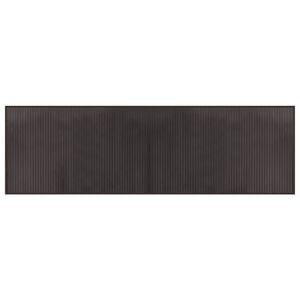 vidaXL Kilimas, stačiakampis, tamsiai rudas, 60x200 cm, bambukas