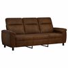 vidaXL Sofa Ruda 214 x 90 x 95 cm Dirbtinė suedė oda