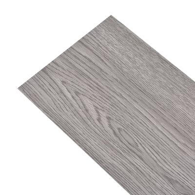 vidaXL Grindų plokštės, PVC, prilipdomos, 5,02m², 2 mm, tamsiai pilka