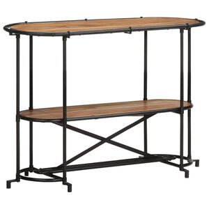 vidaXL Konsolinis staliukas, 110x42x76cm, akacijos medienos masyvas
