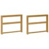 vidaXL Porankių modulis 2 pcs Balta 78,5 x 10 x 61 cm