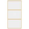 vidaXL Stumdomos durys, auksinės, 102,5x205cm, ESG stiklas/aliuminis