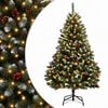vidaXL Dirbtinė Sulankstoma Kalėdų Eglutė 180 cm 300 LED &Scaron;ilta balta