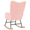 vidaXL Supamasis krėslas Rožinė &Scaron;erpos audinys