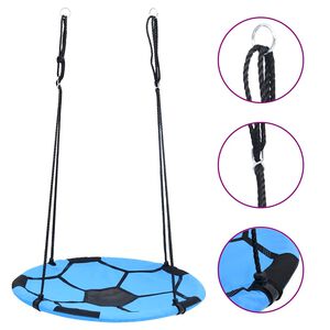 vidaXL Gandro lizdo sūpynės, 100cm, futbolo dizaino