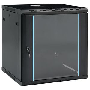 vidaXL 12U Sieninė komutacinė spinta, 600x600x640mm, 19", IP20