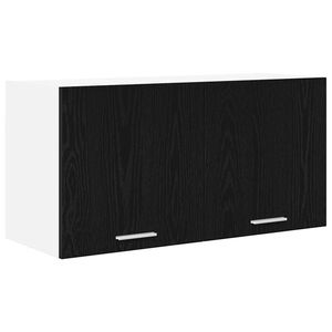 vidaXL Pakabinama spintelė su saugykla Juodas ąžuolas 80 x 31 x 40 cm