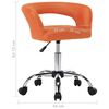 vidaXL Valgomojo kėdės, 4vnt., oranžinės, dirbtinė oda (2x323263)
