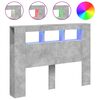vidaXL LED galvūgalis, betono, 140x18,5x103,5cm, apdirbta mediena