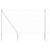 vidaXL Tvora su stulpais Sidabro 1,5 x 10 m Plienas
