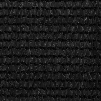 vidaXL Balkono pertvara, juodos spalvos, 75x600cm, HDPE
