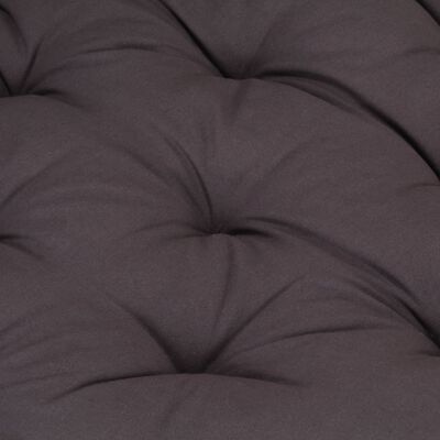 vidaXL Paletės/grindų pagalvėlė, antracito spalvos, 120x80x10cm, medvilnė