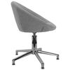 vidaXL Pasukama valgomojo kėdė, &scaron;viesiai pilka, audinys (330438)