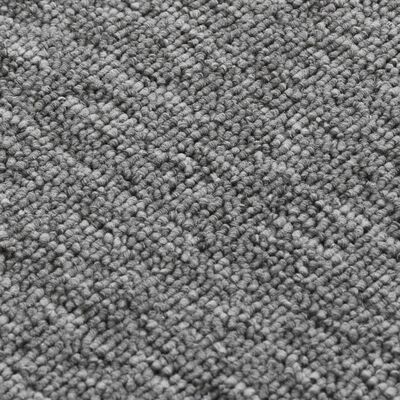 vidaXL Neslystantys laiptų kilimėliai, 15vnt., pilki, 60x25cm