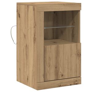 vidaXL LED Bufetas 41 x 37 x 67 cm Apdirbta mediena Amatininkų ąžuolas