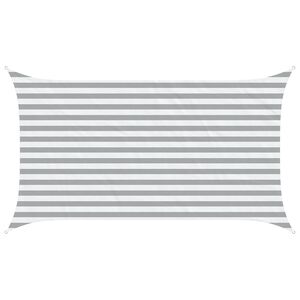 vidaXL Saulės burė &Scaron;viesiai pilka ir balta. 3,5 x 2 m