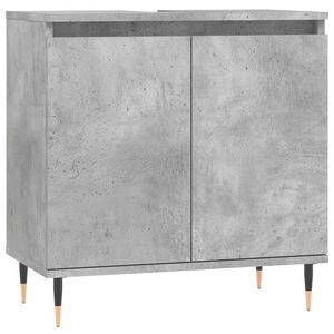 vidaXL Vonios kambario spintelė, betono pilka, 58x33x60cm, mediena