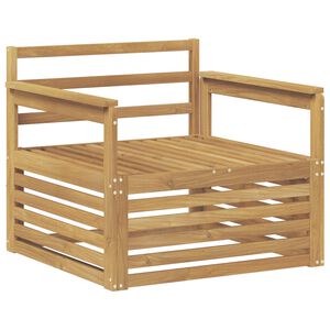 vidaXL Lauko sofa Kietos akacijos mediena Balta