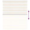 vidaXL zebrinės žaliuzės 125x100 cm audinio plotis 120,9cm poliesteris