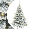 vidaXL Dirbtinė Kalėdų eglutė su 150 LED Balta 120 cm PE ir PVC
