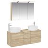 vidaXL Vonios baldų rinkinys 4 pcs Sonoma ąžuolas